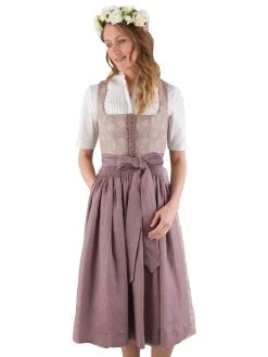 Midi Dirndl Gottseidank Mona K0455 Puder Altrosa 570-555