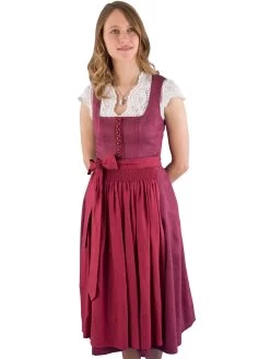 Midi Dirndl Gottseidank MonikaNS Bordeaux-granatapfel