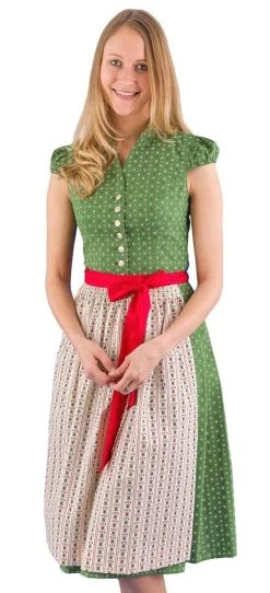 Midi Dirndl H.moser Paloma-2/Susi-1 Grün 5265