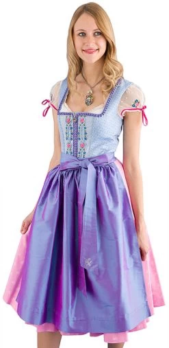 Sportalm Midi Dirndl Hofkirchen Hellblau