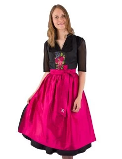 Midi Dirndl Sportalm Schwandorf Schwarz Pink