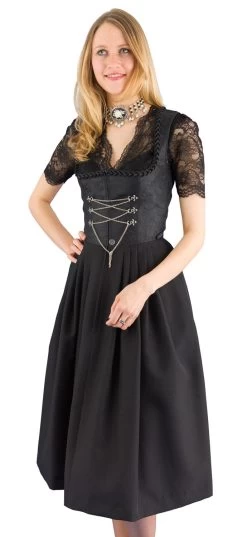 Midi Dirndl Stoiber 113152-7 Schwarz