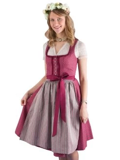 Midi Dirndl Wenger Rosa 3410565 Beere