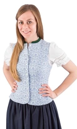 Mieder Hochgeschlossen Gottseidank LeniZLP Stretch Eisblau 2093