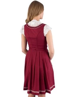 Mini Dirndl MarJo Dalinda Bordeaux/creme -Trachten Verkauf mini dirndl marjo dalinda bordeaux creme3
