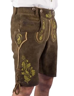 Nockerberg Meindl Lederhose Kurz Altschwarz -Trachten Verkauf nockerberg meindl lederhose kurz altschwarz farbe beige 163