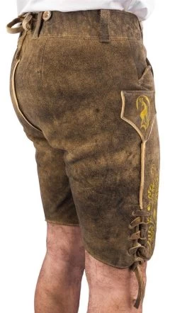 Nockerberg Meindl Lederhose Kurz Altschwarz -Trachten Verkauf nockerberg meindl lederhose kurz altschwarz farbe beige 167