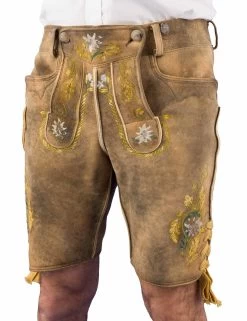 Spitzingsee Meindl Lederhose Kurz 501 Hirsch Altschwarz Extrem