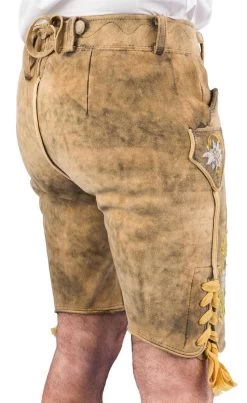 Spitzingsee Meindl Lederhose Kurz 501 Hirsch Altschwarz Extrem -Trachten Verkauf spitzingsee meindl lederhose kurz altschwarz farbe beige 146