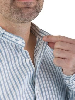 Stehkragenhemd Gottseidank Lenz Blautanne 675 -Trachten Verkauf stehkragenhemd gottseidank lenz blautanne 6754