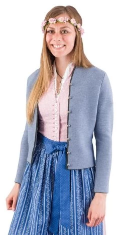 Strickjacke Gottseidank Anna Hblau/tanne 76