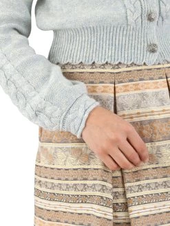 Strickjacke Kr&uuml;ger Dori Hellblau -Trachten Verkauf strickjacke krueger 371465 hellblau 81 84