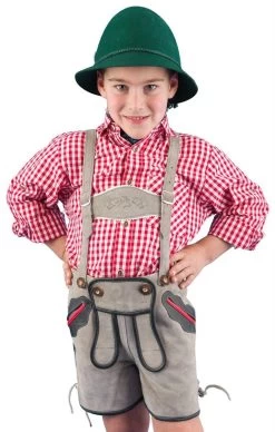 St&uuml;tzle Kinderlederhose Kurz Grau 60.010 -Trachten Verkauf stuetzle kinderlederhose kurz grau 600103