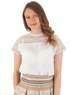 Trachen Shirt H.moser Sunja Ecrue