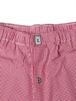 Trachten Boxershort Pure Rot Karo -Trachten Verkauf trachten boxershort pure rot karo 53
