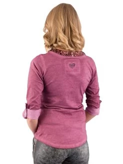 Trachten Shirt W04 Rosi Bordeaux -Trachten Verkauf trachten shirt w04 rosi bordeaux3