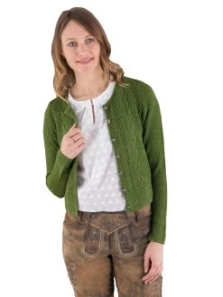 Trachten Strickjacke H.moser Gries Gr&uuml;n