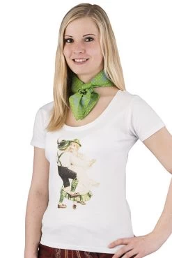 Trachten T-Shirt Walzer Weiss