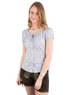 Trachtenbluse Berwin & Wolff 9500 Blau