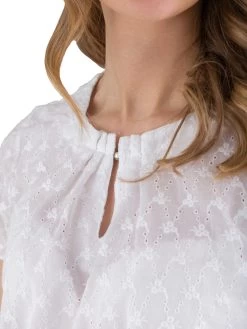 Trachtenbluse Bestickt H.moser Babet Wei&szlig; -Trachten Verkauf trachtenbluse bestickt hmoser babet weiss3