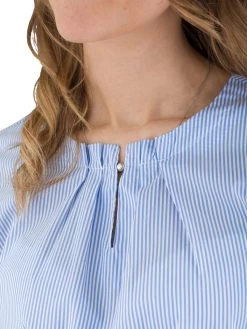 Trachtenbluse Felicitas Babet Wei&szlig;/himmel Gestreift -Trachten Verkauf trachtenbluse felicitas babet weiss himmel gestreift3