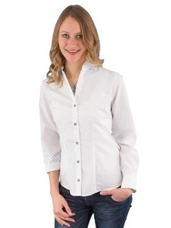 Trachtenbluse Pure C52657-91804 Wei&szlig; 900