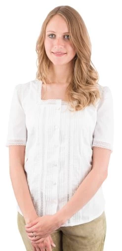 Trachtenbluse Waldorff 5056 73 Weiss
