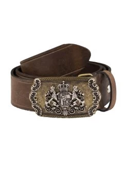 Trachteng&uuml;rtel Echt Leder Trachtler 24977/40-826 Used Anthrazit 014 Schl. Ame-asi