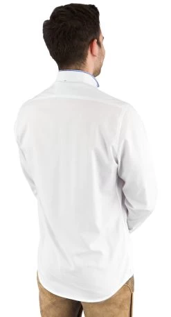 Trachtenhemd 2624-255-30 Arido Wei&szlig; Blau -Trachten Verkauf trachtenhemd 2624 255 30 arido weiss blau farbe weiss3