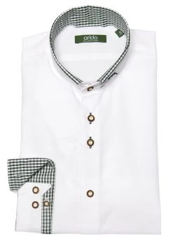 Trachtenhemd Arido 2624-255-40 Weiss Gr&uuml;n -Trachten Verkauf trachtenhemd arido 2624 255 40 weiss gruen farbe weiss4