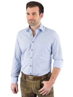 Trachtenhemd Arido 2885 1494 Blau 53