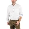 Trachtenhemd Arido 2899 3295 30 Wei&szlig; Blau