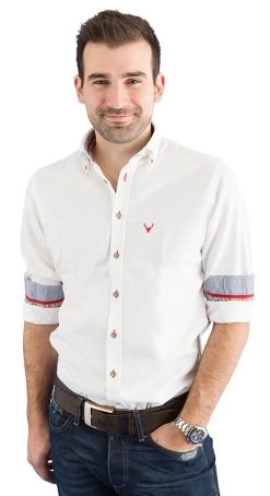 Pure Trachtenhemd B32600 Weiss