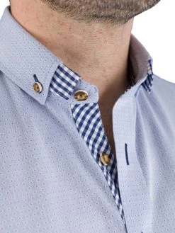Trachtenhemd Doppelkragen Button-down Modern Fit Arido 2436 3692 Blau -Trachten Verkauf trachtenhemd doppelkragen button down modern fit arido 2436 3692 blau4