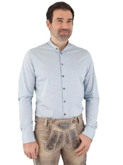 Trachtenhemd Gweih & Silk Alpsee 03/222 Hellblau