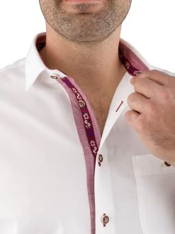 Trachtenhemd Gweih & Silk Riesersee Weiss Rot -Trachten Verkauf trachtenhemd gweih silk riesersee weiss rot3