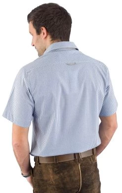 Spieth & Wensky Trachtenhemd Kurzarm Spieth & Wensky Endrik Blau Normal Fit -Trachten Verkauf trachtenhemd kurzarm spieth wensky endrik blau normal fit farbe blau 83