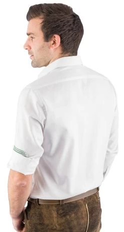 Trachtenhemd La Arido 2791 2719 Wei&szlig; Gr&uuml;n 40 -Trachten Verkauf trachtenhemd la arido 2791 2719 weiss gruen 40 farbe weiss 173