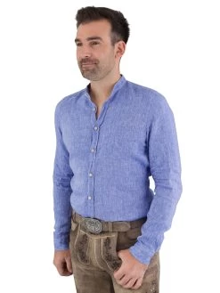 Trachtenhemd Pure 3801 21620 Denim 110