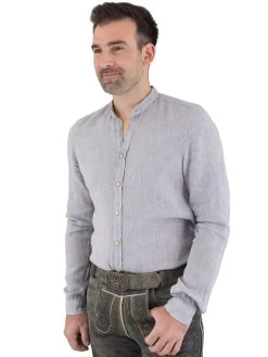 Trachtenhemd Pure 3801 21620 Platin 710