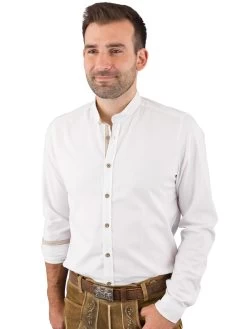 Trachtenhemd Pure 5010-21601 Slim Fit Wei&szlig; 901