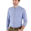 Trachtenhemd Pure C52600-21697 Slim Fit Mittelblau