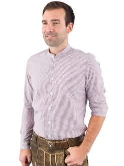 Trachtenhemd Pure C62623-21617 Bordeaux