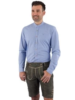 Trachtenhemd Pure Slim Fit C92601-21691 Blau