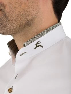 Trachtenhemd Stehkragenhemd Arido 2807-3708 Weiss Gr&uuml;n -Trachten Verkauf trachtenhemd stehkragenhemd arido 2807 3708 weiss gruen3