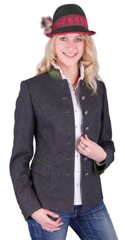 Trachtenjacke Abenab Anthrazit