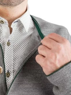 Strickjacke Gottseidank Aloisius Kiesel/tanne -Trachten Verkauf trachtenjacke gottseidank aloisius kiesel tanne farbe grau 93