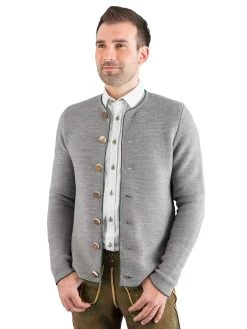 Strickjacke Gottseidank Aloisius Kiesel/tanne -Trachten Verkauf trachtenjacke gottseidank aloisius kiesel tanne farbe grau 94