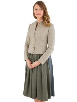 Trachtenjacke Gottseidank Barbara Stein/bambus -Trachten Verkauf trachtenjacke gottseidank barbara stein bambus3