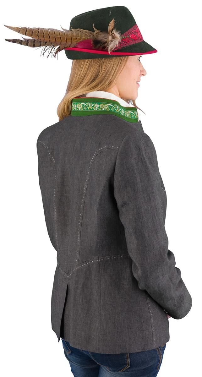 Trachtenjacke Kaiseralm Abenab5827-F-93 Anthrazit Leinen 2 Trachtenjacke Kaiseralm Abenab5827-F-93 Anthrazit Leinen – Bild 2